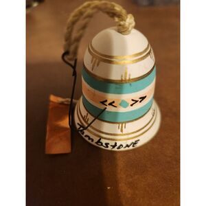 Southwestern Style Pottery Bell‎ Tombstone Printed on it. Neat item